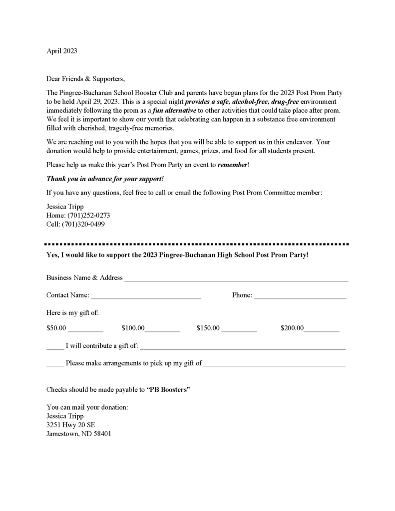 Prom Donation